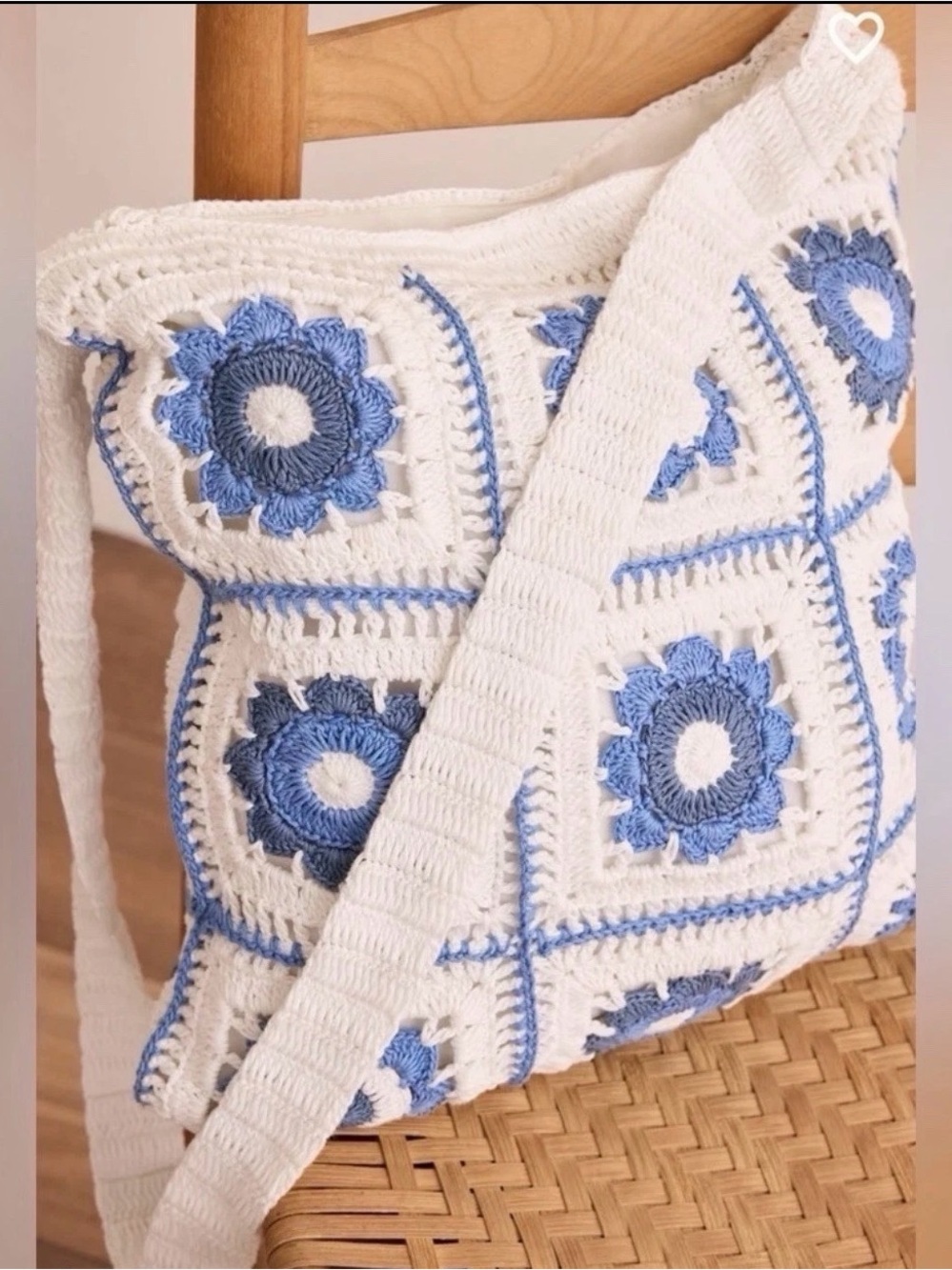 Altar’d State Blue Coastal Crochet Bag - NWT